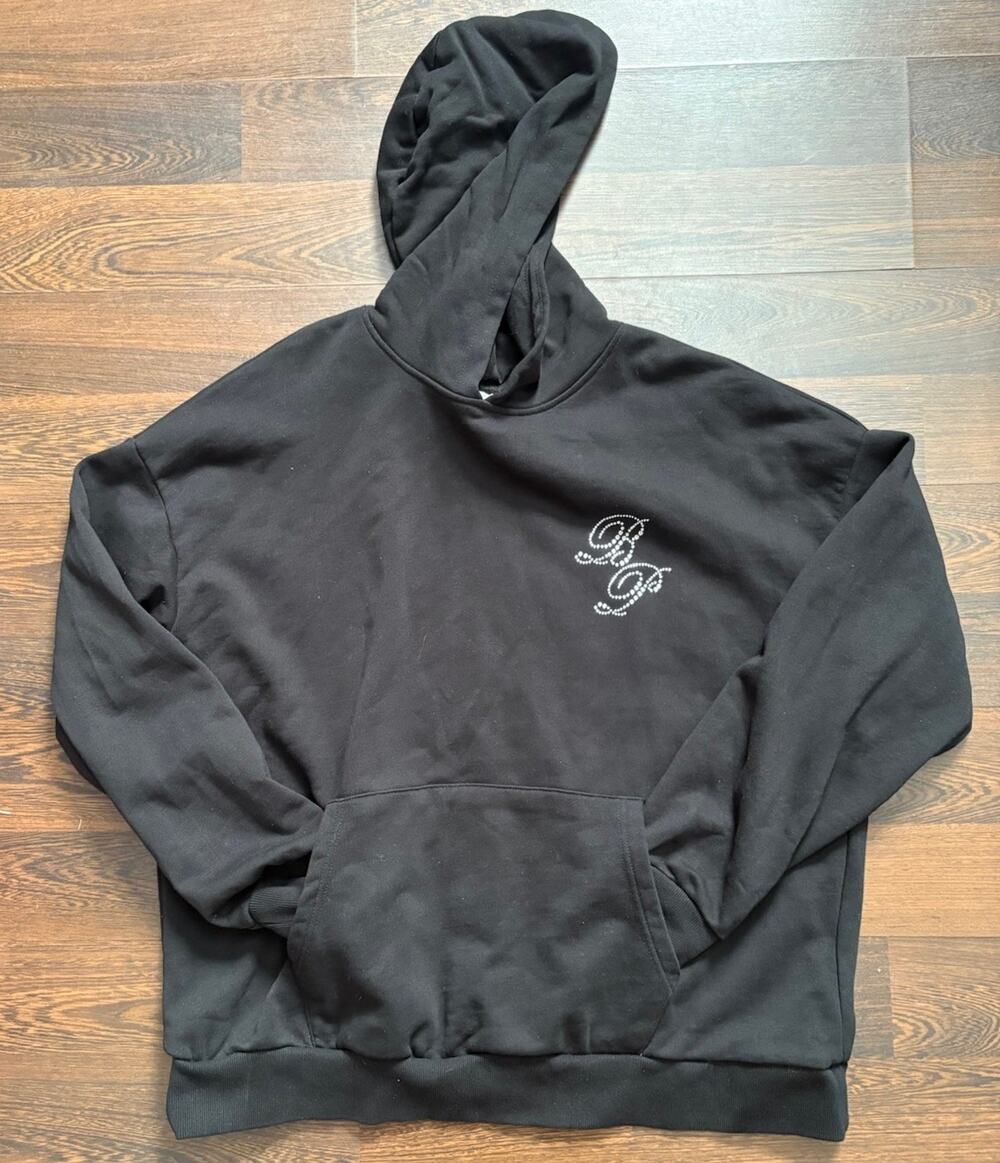 Baby Phat x Forever 21 Grey Rhinestone Hoodie Pullover 1X Rare